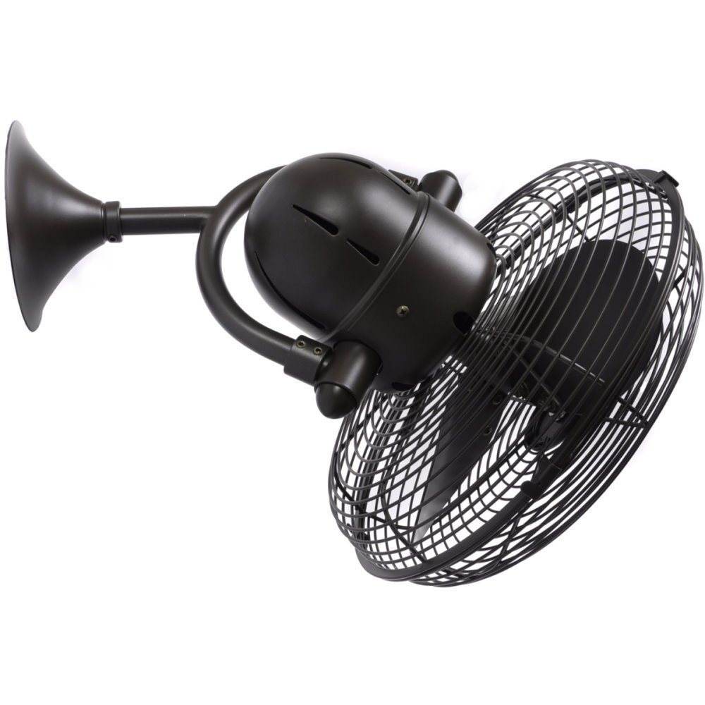 Kaye oscillating wall-mount and ceiling fan, textured ...