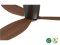 Radar Hugger DC-ceiling fan  132 cm, oil-rubbed bronze, ideal for low ceilings