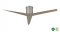 Eliza Hugger DC-ceiling fan  142 cm, brushed nickel / gray ash
