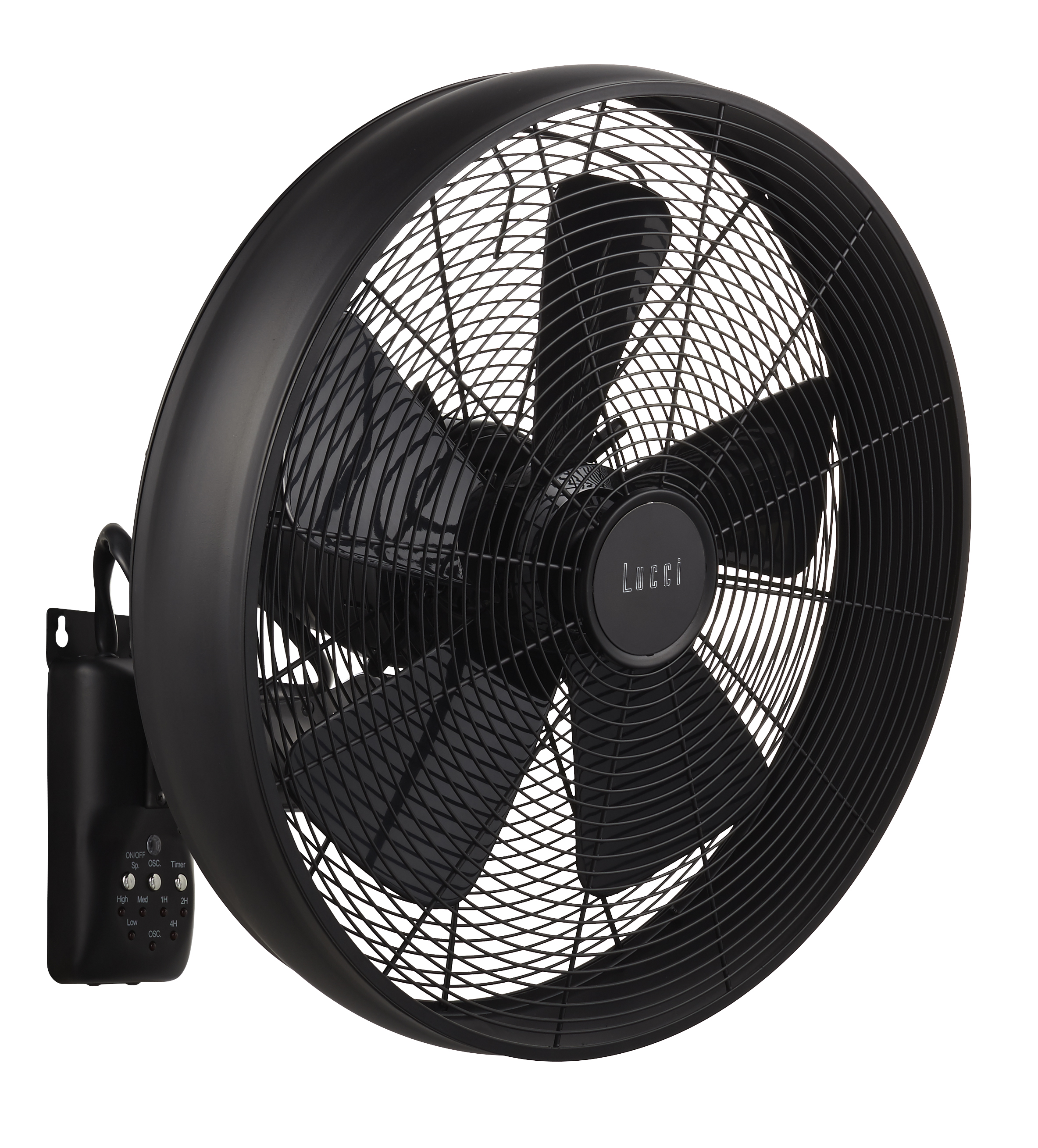 Breeze Wandventilator oszillierend, schwarz