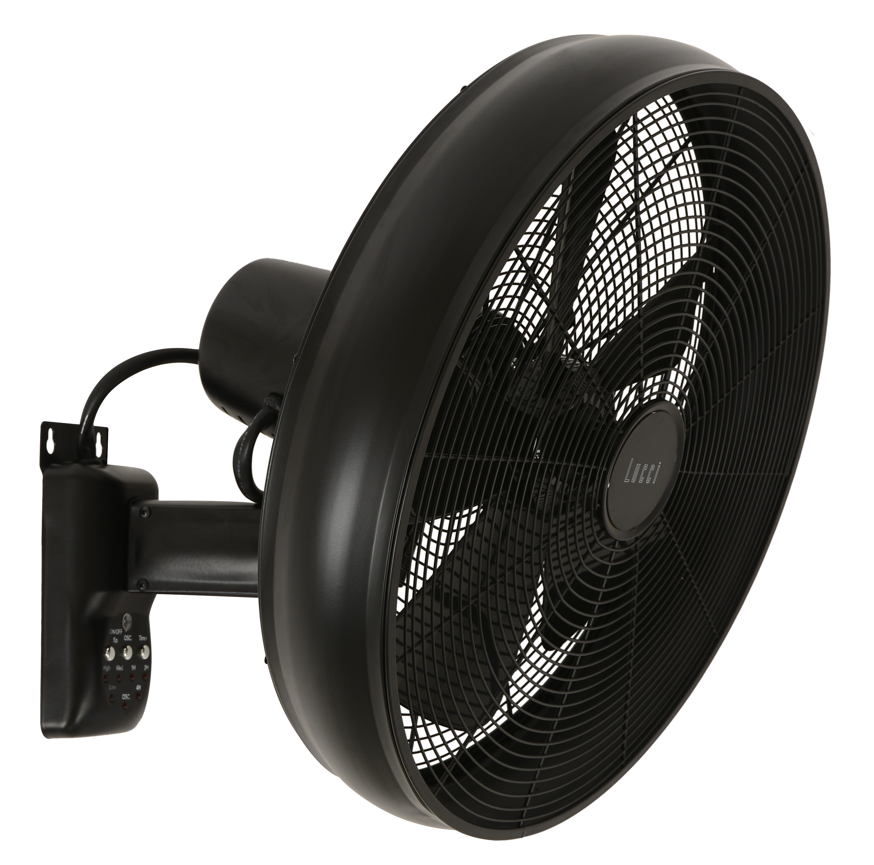 Breeze Wandventilator oszillierend, schwarz