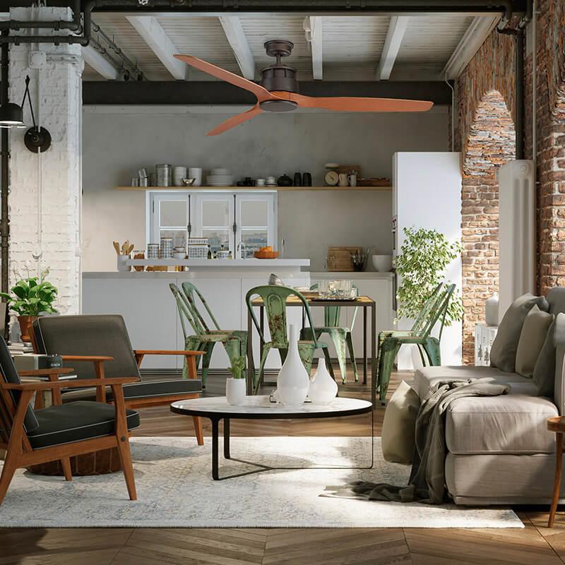 AC ventilator in Holzdesign - Ambiente - Terrasse - Balkon