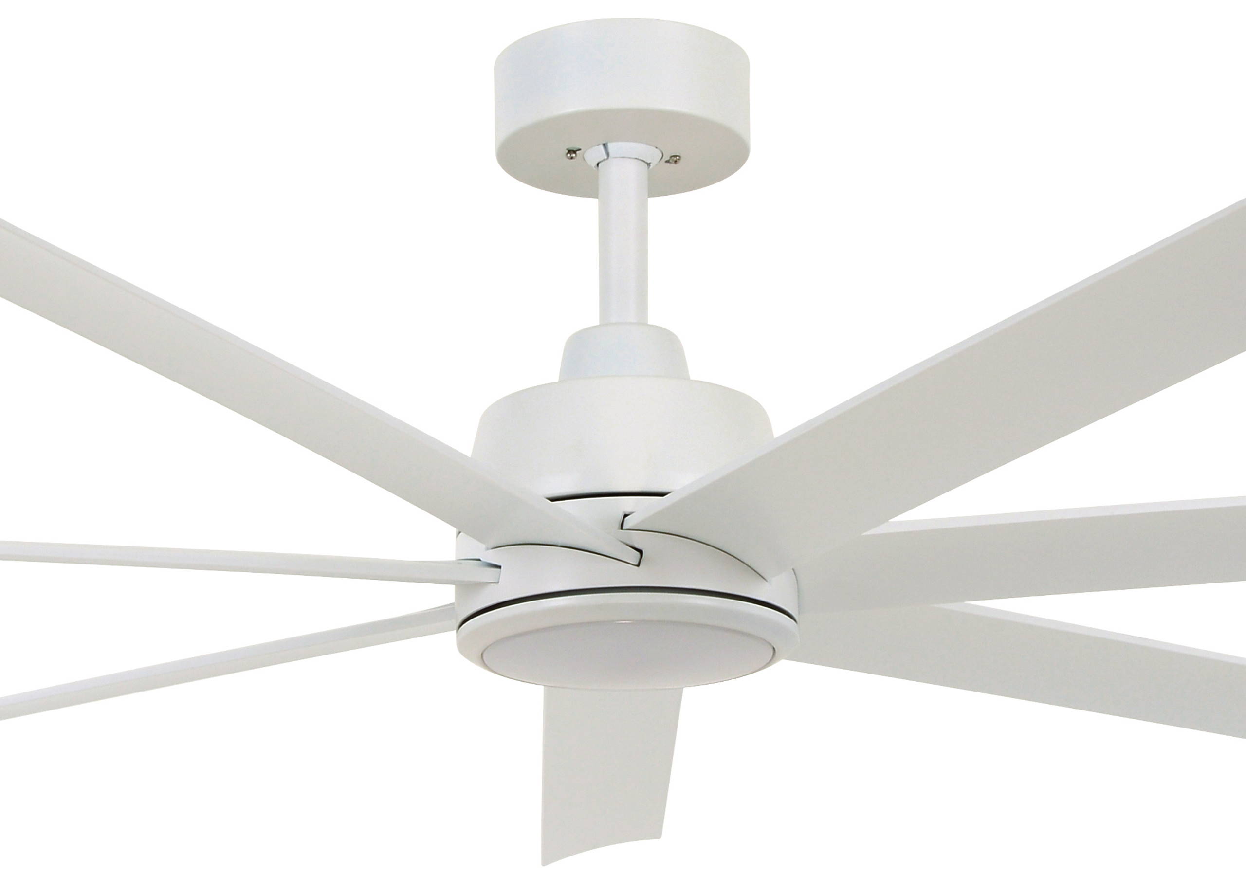 Schwarzer Deckenventilator Atlantis mit LED-Beleuchtung und 6 Geschwindigkeiten.
