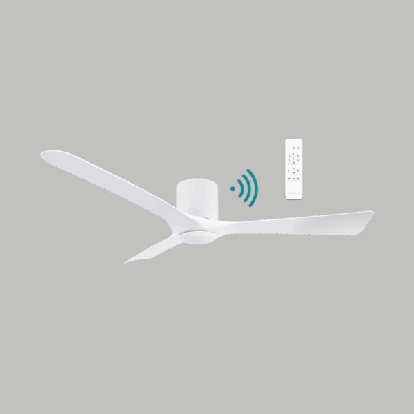 Ventilador de techo para techos bajos, especialmente silencioso para dormitorios.