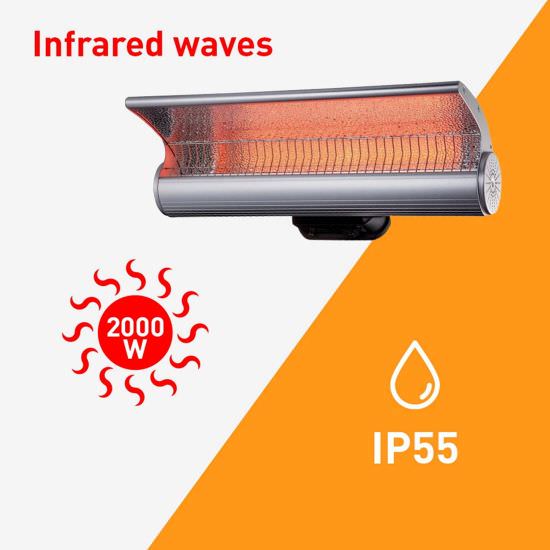 STUFA INFRAROSSI TERRA 2000 W IP55